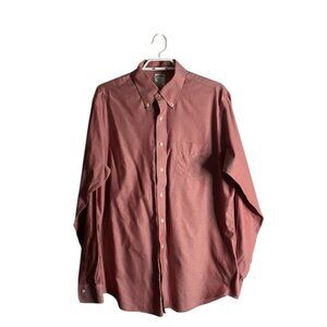 Brooks Brothers Men's Regent Non-Iron Red Casual Button Down Shirt